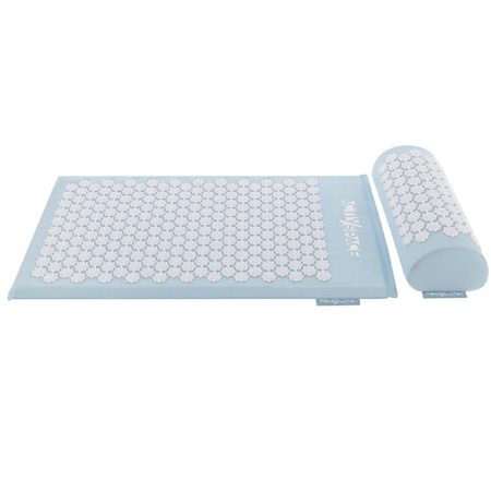 Mata do akupresury z poduszką na ból stres - zestaw niebieski