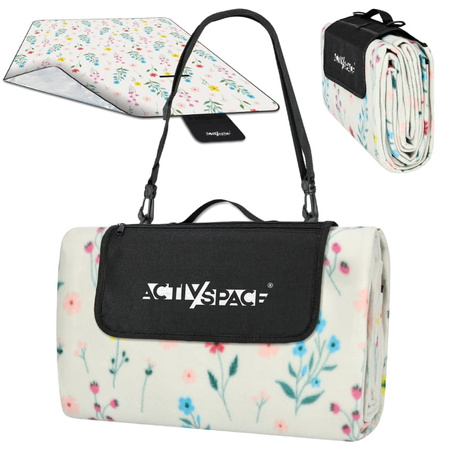 Koc piknikowy plażowy mata z izolacją 200x200cm biwak - K02