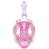 Maska do nurkowania dla dzieci pełnotwarzowa nie paruje - pink