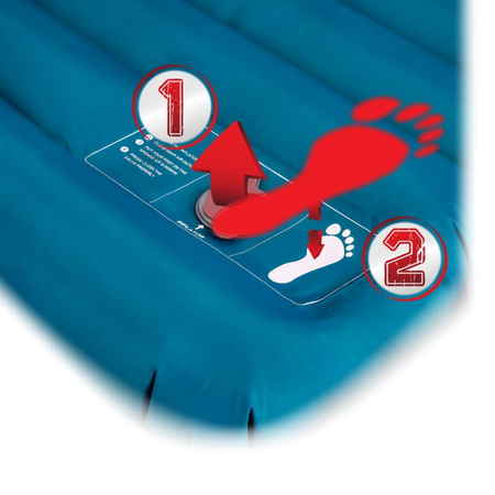 Materac dmuchany turystyczny samopompujący ultralekki 190x70x10cm – Blue