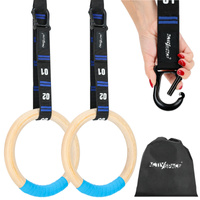 Kółka koła gimnastyczne drewniane obręcze crossfit – premium