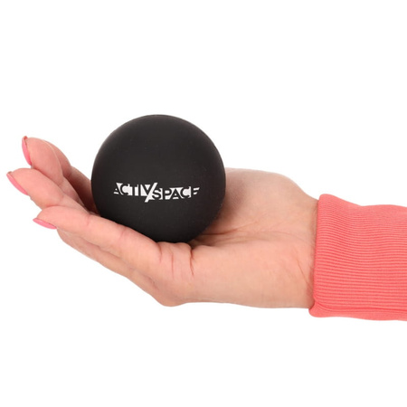 Silikonowa piłka do masażu lacrosse ball - black