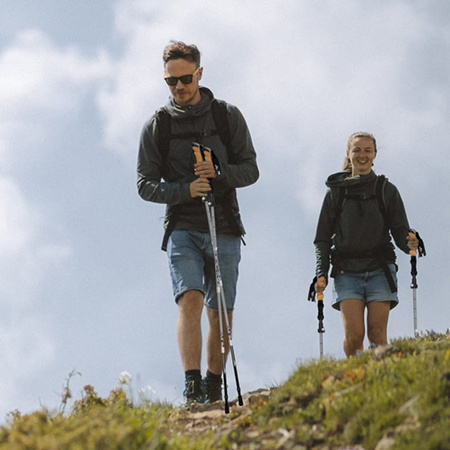 Kijki trekkingowe grey - Składane K03