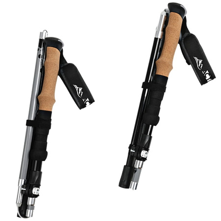 Kijki trekkingowe grey - Składane K03