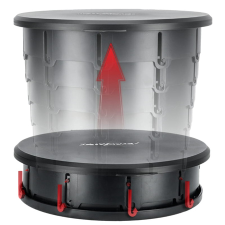 Toaleta przenośna turystyczna składana WC 2w1 kosz na śmieci