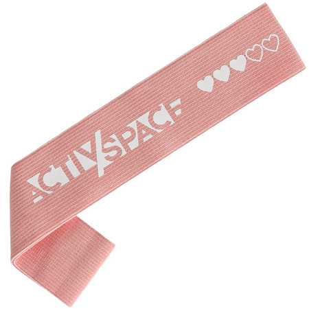Zestaw 5 gum taśm MATERIAŁOWYCH mini band do ćwiczeń - pastel pink