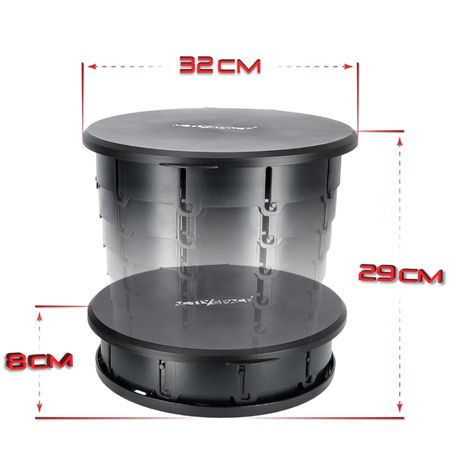 Toaleta przenośna turystyczna składana WC 2w1 kosz na śmieci