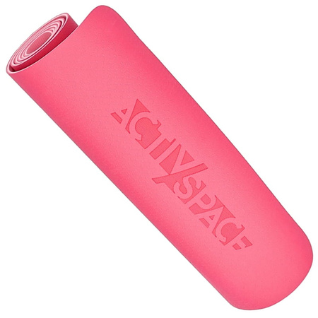 Mata TPE do ćwiczeń fitness jogi karimata - pink/rose - 0,6cm