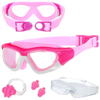 Okulary pływackie dla dzieci na basen ANTI-FOG – pink OK01