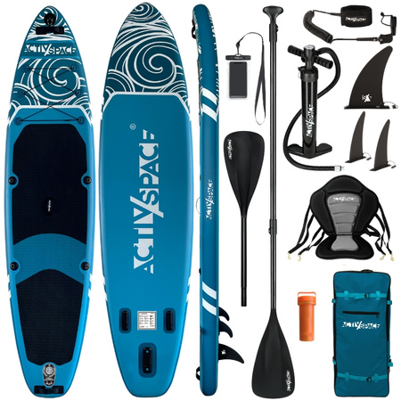 Deska SUP PRO pompowana z wiosłem paddle board 350cm - S04
