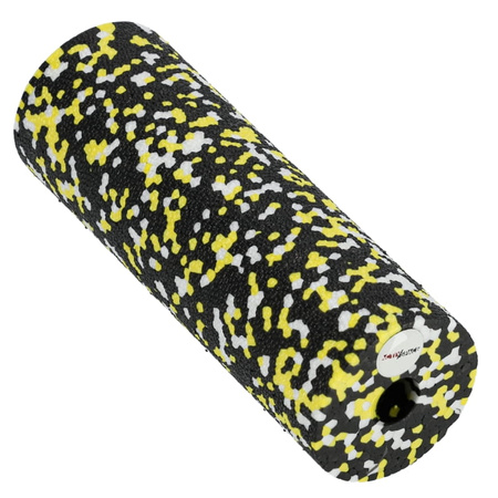 Zestaw do masażu 5w1 Crossfit wałek piłka roller EPP - yellow