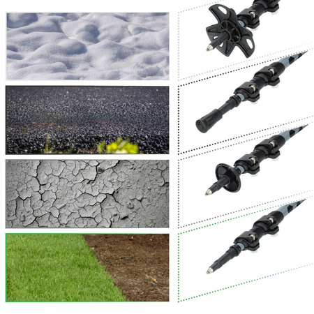 Kijki trekkingowe regulowane grey - Standard K01