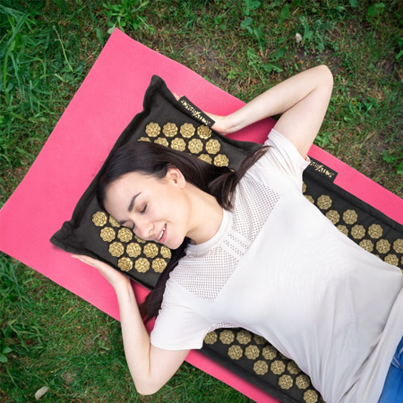 Kokosowa ECO Mata do akupresury - zestaw ZŁOTY