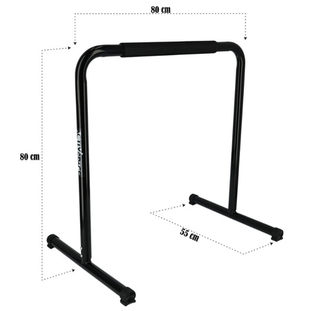 Poręcze treningowe wysokie do DIPÓW ćwiczeń - Premium