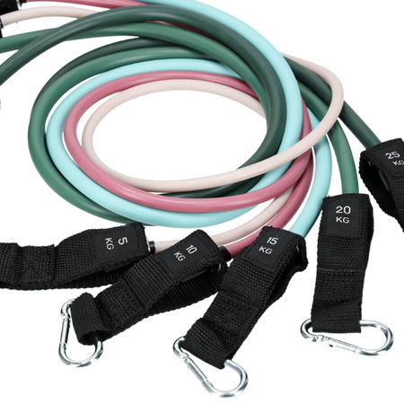 Zestaw 5 gum oporowych do ćwiczeń wysoka jakość