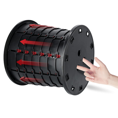 Toaleta przenośna turystyczna składana WC 2w1 kosz na śmieci