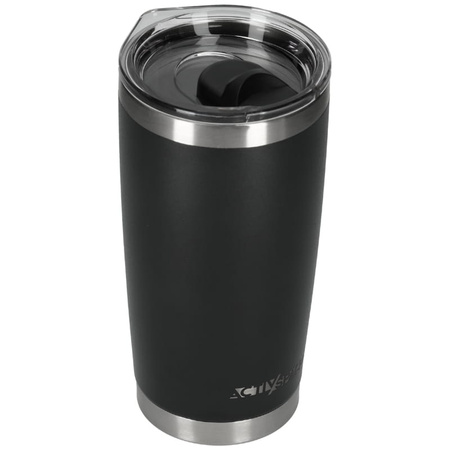 Duży kubek termiczny stalowy 600ml - black