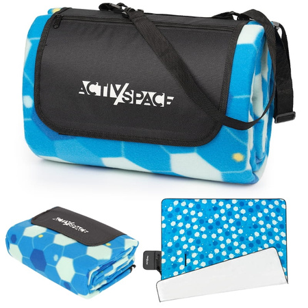 Koc piknikowy plażowy mata z izolacją 200x200cm biwak - K01