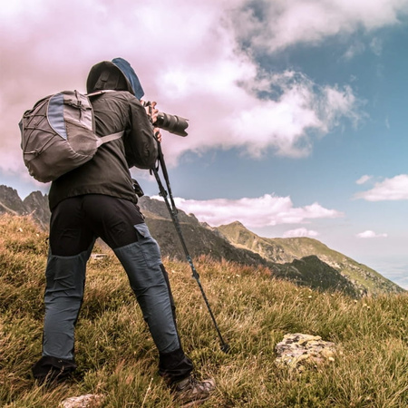 Kijki trekkingowe regulowane blue - K05