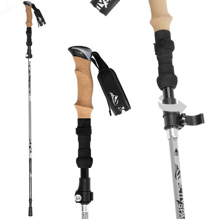 Kijki trekkingowe grey - Składane K03