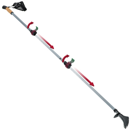 Kije nordic walking kijki składane regulowane do chodzenia teleskopowe – grey K08