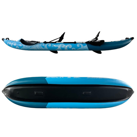 Kajak pompowany turystyczny 385cm - 2 osobowy 200 kg