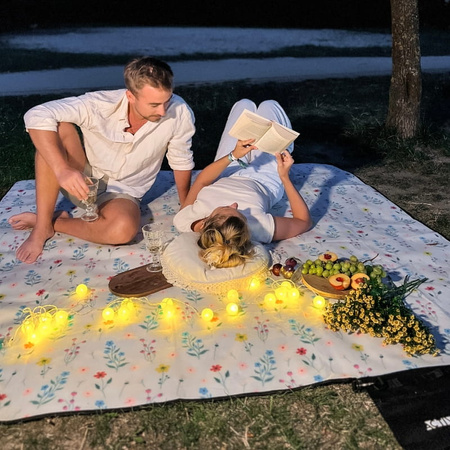 Koc piknikowy plażowy mata z izolacją 200x200cm biwak - K02