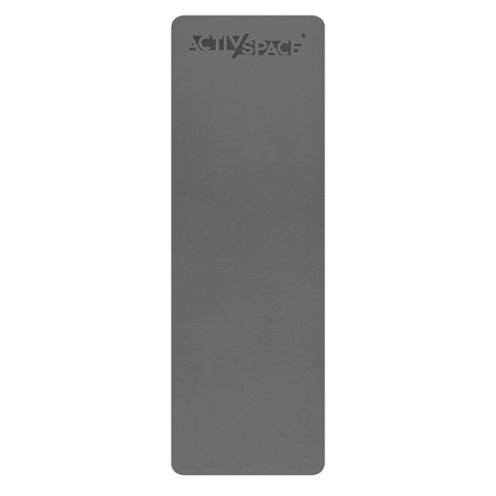 Mata TPE do ćwiczeń fitness jogi karimata - black/grey - 0,6cm