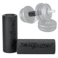 Nakładki na gryf sztangę drążek FAT GRIP 2 szt - black