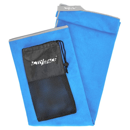 Ręcznik szybkoschnący z mikrofibry 180x90cm duży - blue