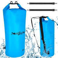 Worek wodoodporny plecak żeglarski wodoszczelny 20l - blue
