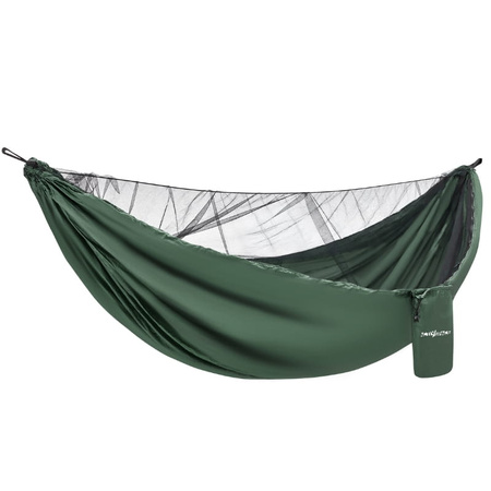 Hamak turystyczny z moskitierą +tarp przenośny - zestaw