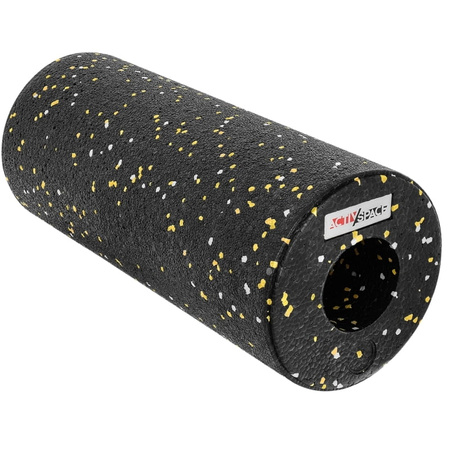 Zestaw do masażu 5w1 Crossfit wałek piłka roller EPP - yellow