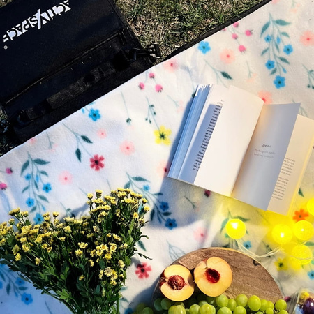 Koc piknikowy plażowy mata z izolacją 200x200cm biwak - K02