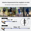 Kije trekkingowe kijki nordic walking regulowane - black