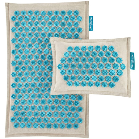 Kokosowa ECO Mata do akupresury - zestaw TURKUSOWY