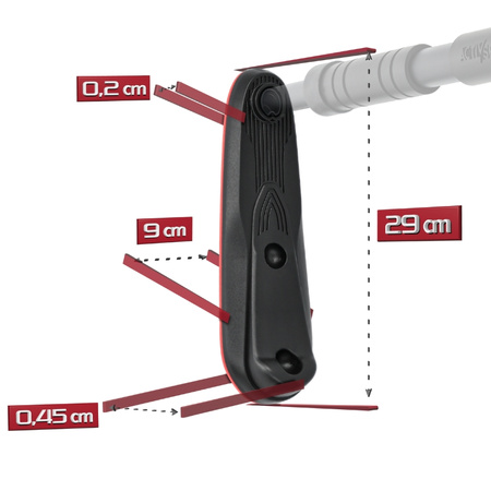 Drążek rozporowy do podciągania regulowany mocny 200kg – stalowy premium