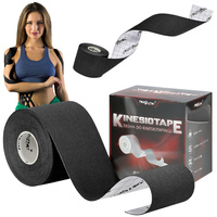Taśma do tapingu kinezjologiczna tape premium - black
