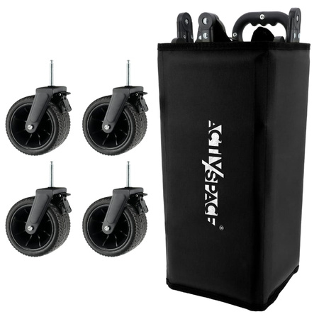 Wózek turystyczny kempingowy plażowy składany premium - black