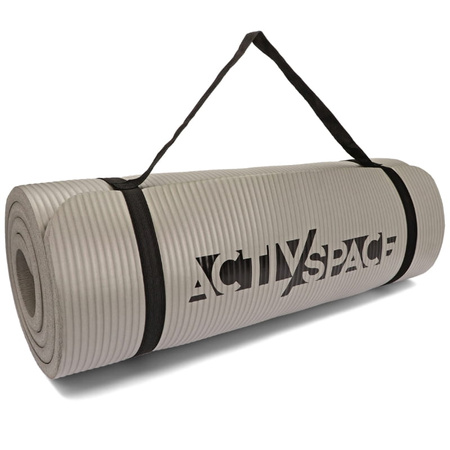 Gruba mata do ćwiczeń NBR 1,5 cm - szara