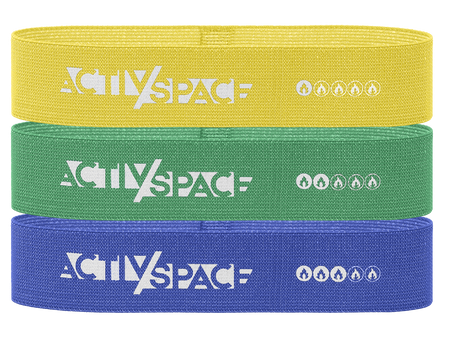 Zestaw 3 gum taśm materiałowych mini band do ćwiczeń