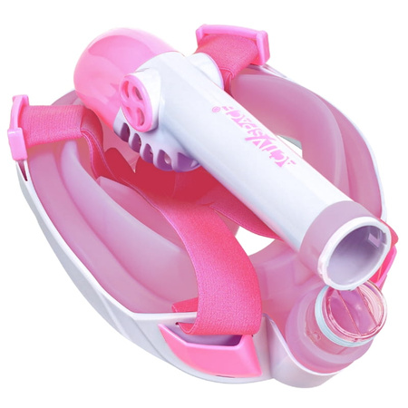 Maska do nurkowania dla dzieci pełnotwarzowa nie paruje - pink
