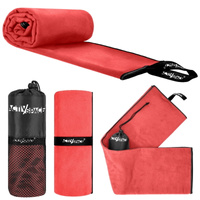 Ręcznik szybkoschnący z mikrofibry 180x90cm duży - red