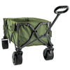 Wózek turystyczny kempingowy plażowy składany premium - army green