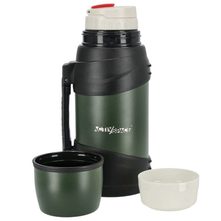 Termos turystyczny próżniowy duży 1300ml - green