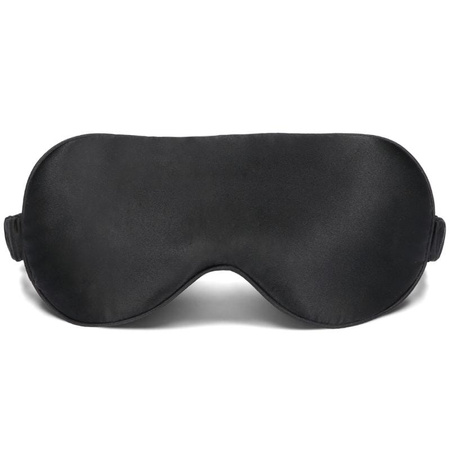 Jedwabna opaska na oczy wygodna do spania - black