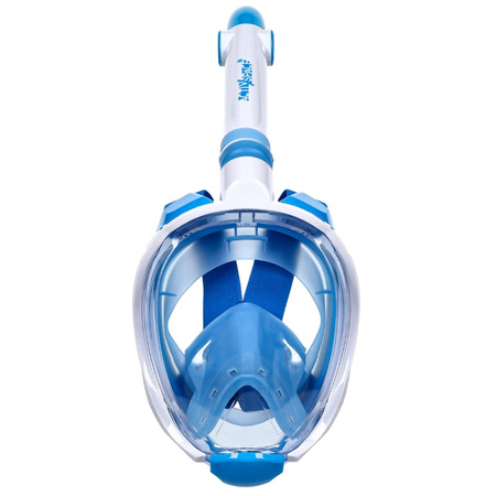 Maska do nurkowania dla dzieci pełnotwarzowa nie paruje - blue
