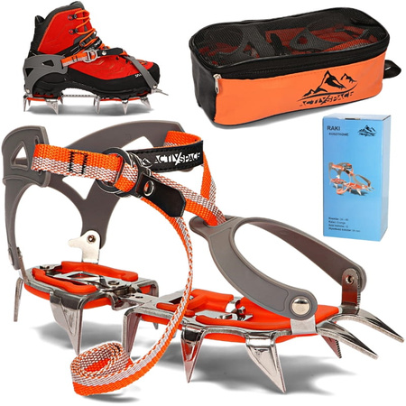 Raki koszykowe kolce na buty lód śnieg - regulowane