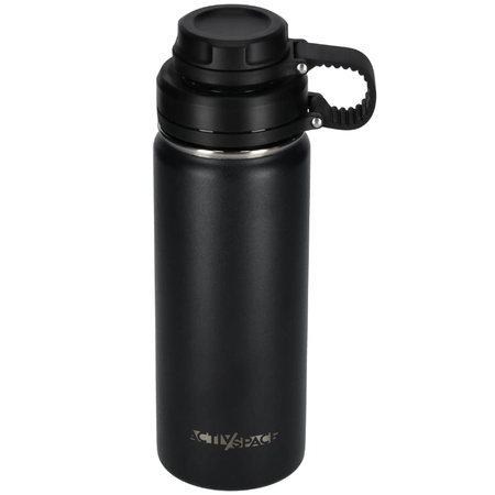 Bidon kubek termiczny stalowy 532 ml - black