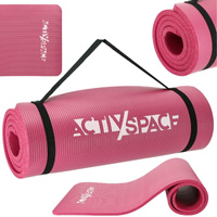 Gruba mata do ćwiczeń NBR 1,5 cm - pink